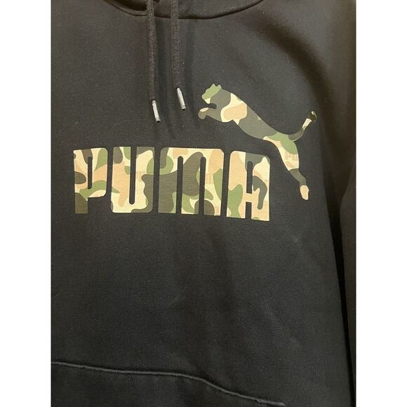 Puma Men’s Pullover Hoodie With Camo Logo Size XL - Picture 2 of 12